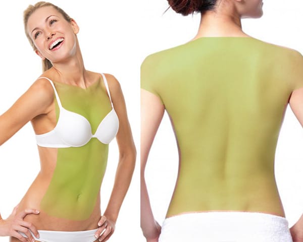 Full Back, Chest, Abdomen and Shoulders Laser Hair Removal for Women